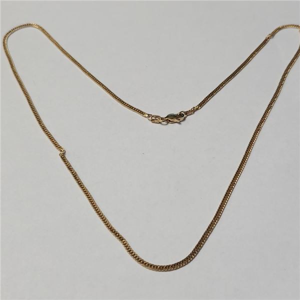 10K Yellow Gold 3.74G 18" Necklace (~length MUSTinches), Suggested Retail Value $1100