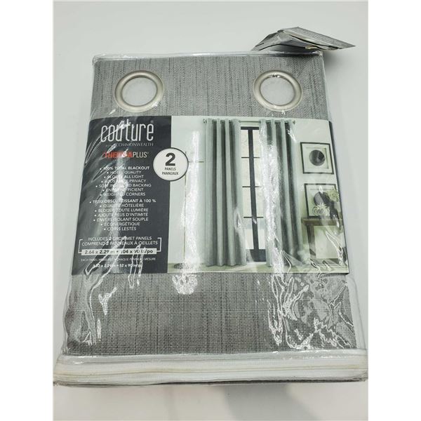 Couture Therma Plus Total Blackout Curtains (2- 2.64 x 2.29m)