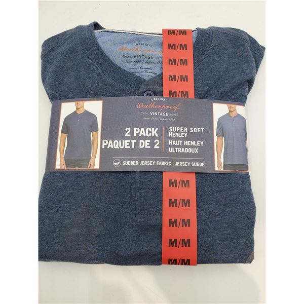 Original Weatherproof Vintage Super Soft Henley's (2pk, Medium)