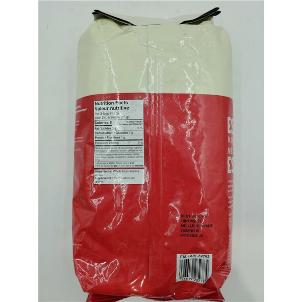 Kirkland Espresso Blend Whole Bean Coffee (907g)