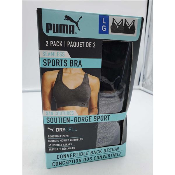 Puma 2pk Seamless Sports Bra (L)