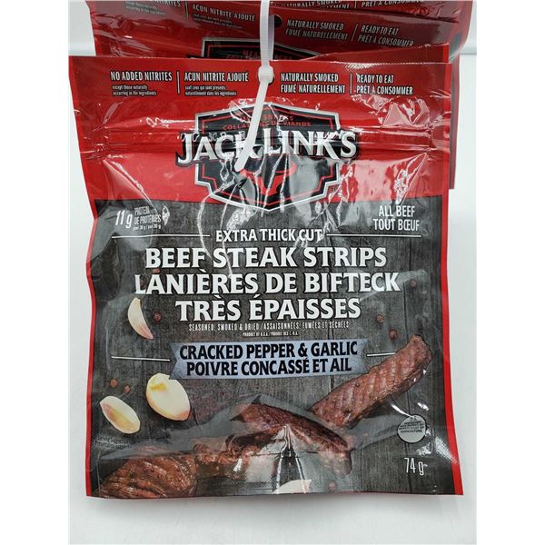 Jack Links Extra Thick Cut Beef Steak Strips (5 x 74g)
