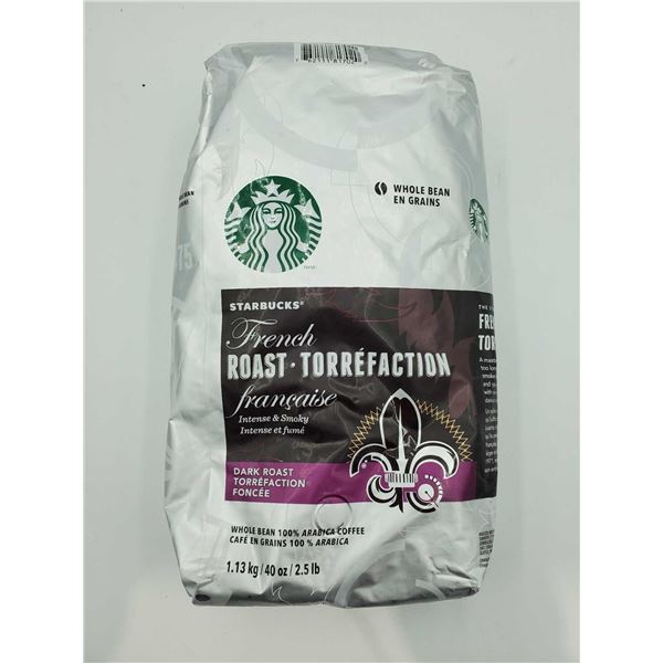 Starbucks French Roast Dark Roast Whole Bean Coffee (2.5lbs)