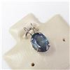 Image 2 : 14K White Gold Natural Blue Sapphire(1.1ct) Pendant, Made in Canada, Suggested Retail Value $240