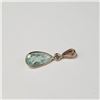 Image 1 : 14K Yellow Gold Colombia Emerald(2.1ct) Diamond(0.08ct) Pendant (~weight 0.85g), Appraised Retail $1