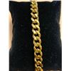 Image 2 : Gents 14K GP Heavy Cubana Style Bracelet 16.1 grams