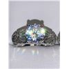 Image 2 : Pandora Ladies 2 ring wedding sset with 1.1 Carat Brilliant Cut Solitaire Stone engagement ring and 