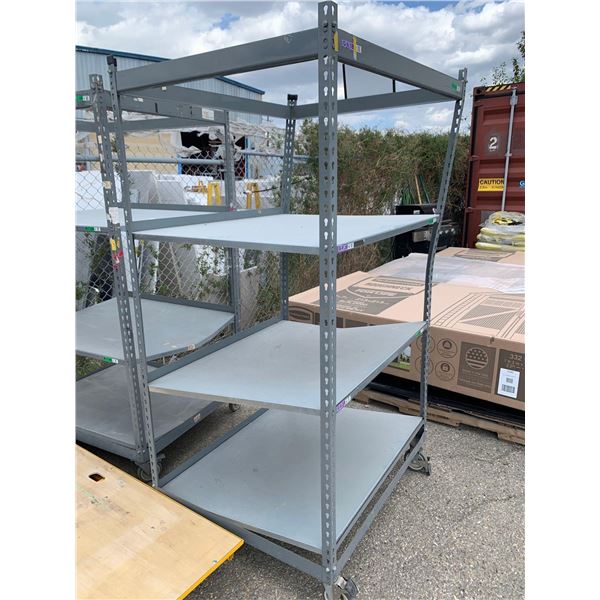 Assorted 3 tier Industrial Rolling Racks - One Rack per lot