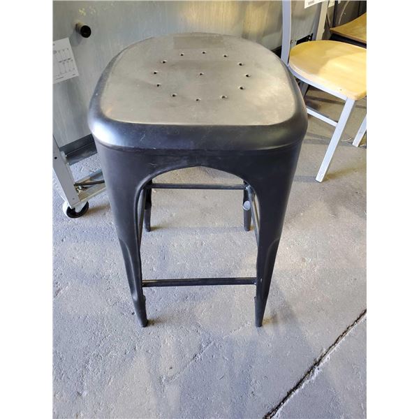 Black Metal restaurant Metal Bar Stool