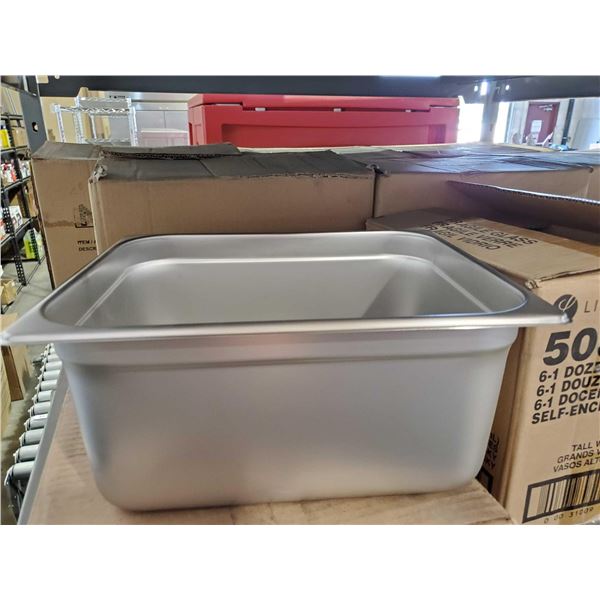 NEW Magnum Steam SS 6 inch deep Insert Pans - Case lot of 6