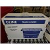 Image 3 : Uline Case lot of 1000 7-10 gal trash liners