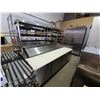 Image 1 : Stainless Triple Door Refrigerated Sandwich Prep Table with work top and pass thru shelving 72 inch