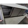Image 3 : Stainless Triple Door Refrigerated Sandwich Prep Table with work top and pass thru shelving 72 inch