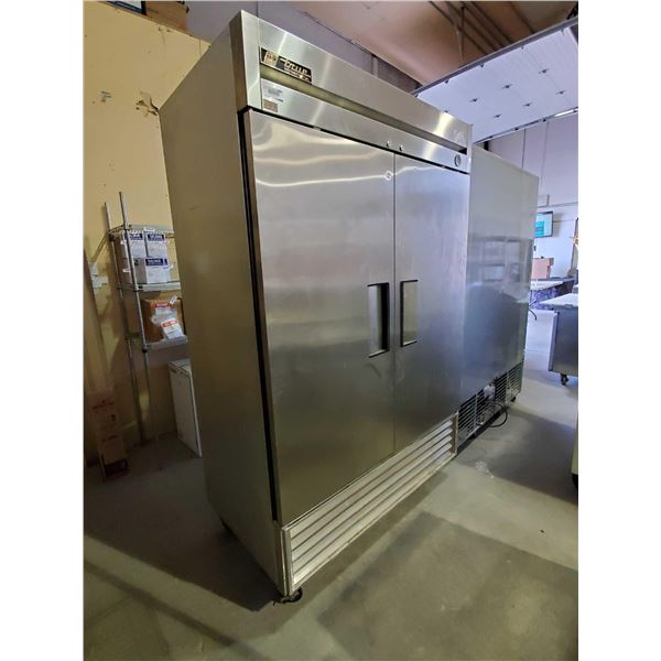 True Stainless Double Door Upright Reach in commercial cooler