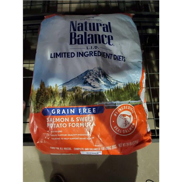Natural Balance Grain Free Salmon & Sweet potatoe Dog Food 24Lbs