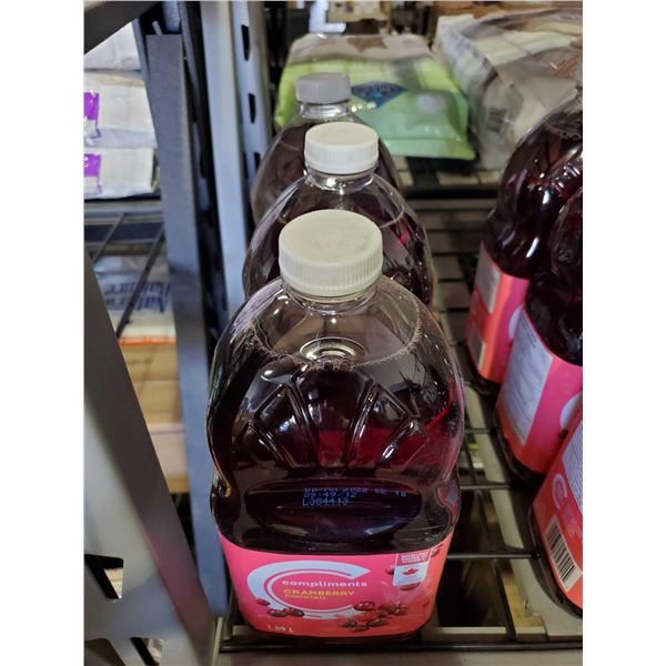 Compliments Cranberry Cocktail 3x 1.89L