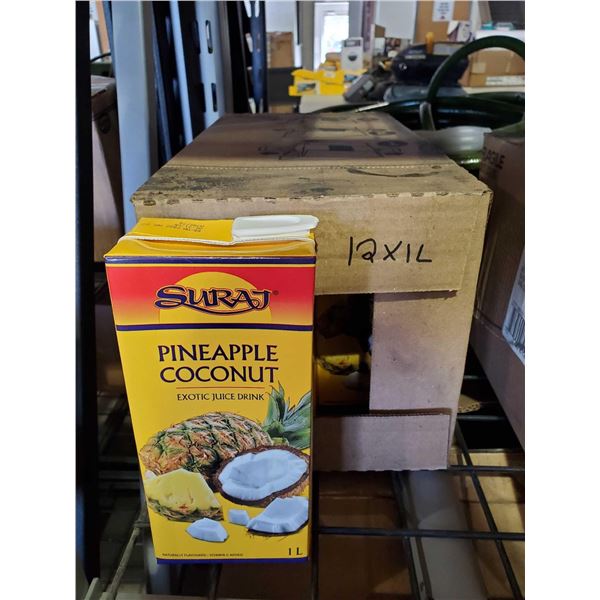 Case lot of Pinapple Coconut Juice 12 x 1L