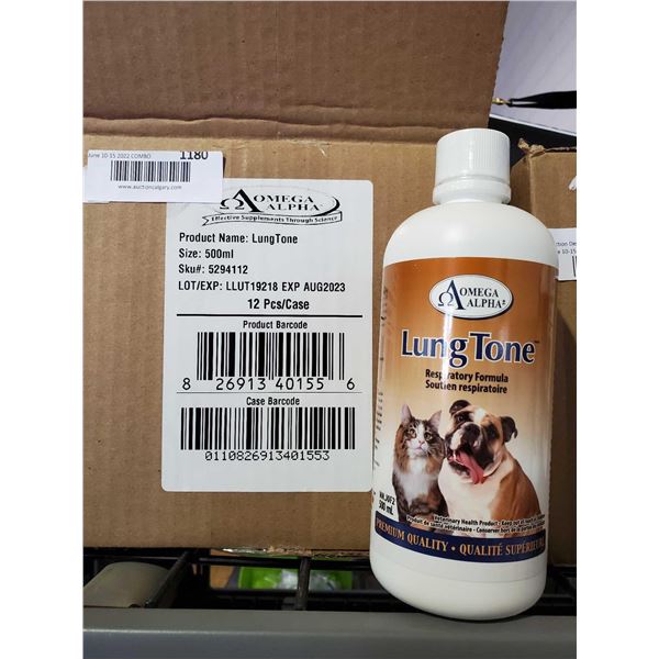 Omega Alpha Lung Tone Pet Supplements 6 x 500ml case