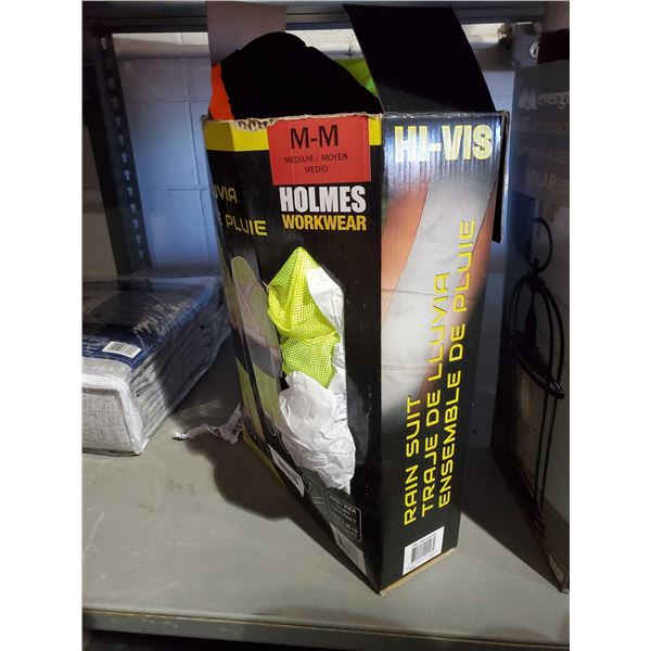 Holmes Medium Mens Hi Vis Rain Suit