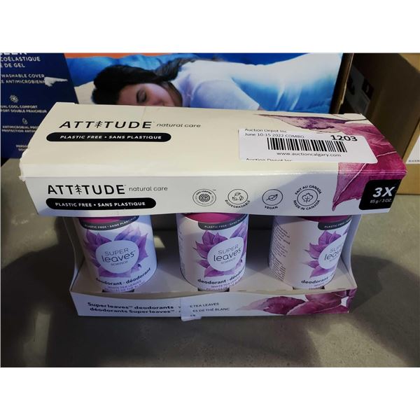 Attitude Super Leaves Deodorant Set of 3