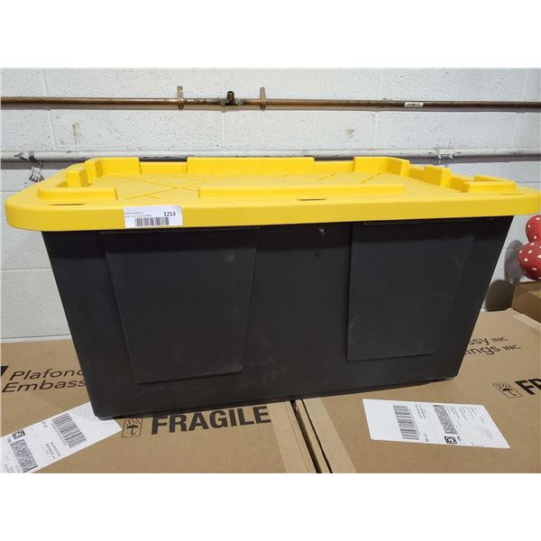 Greenmade 27 gal Large Yellow Top Stackable Tote