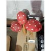Image 2 : Garden Set of 3 Hand Made painted Mushrooms