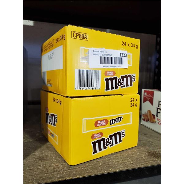 M&M Chocolate bars Lot of 2 Boxes of 24 x 34g