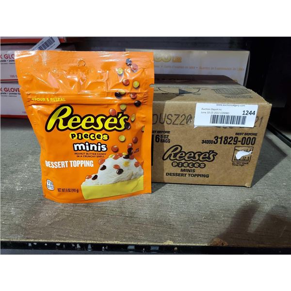 Reese's Pieces Mini Desert Topping 6X6oz Bags