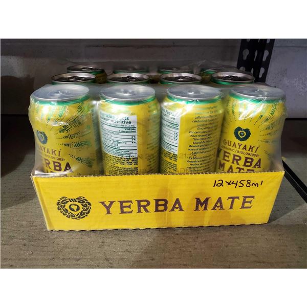Guayaki Organic Yerba Mate Non Sparkling Beverage - Enlighten Mint Flavor 12x458ml
