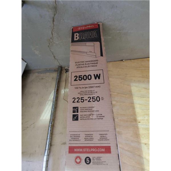 Brava Electric Baseboard Heater 2500W - Minor damage as shown in photos