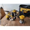 Image 1 : Lot of Dewalt Router C- Compact Router & Drill in Bag