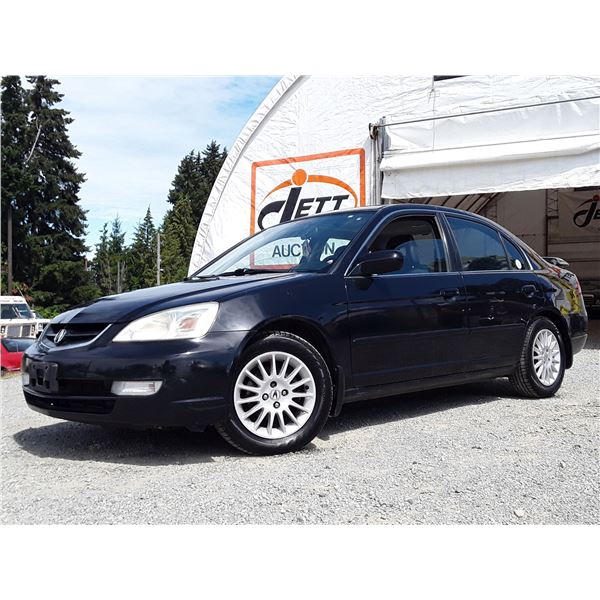 H4 --  2002 ACURA 1.7EL PREMIUM, Black, 254455 KM's