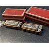 Image 2 : 2 Vintage Apx 1940's Mini Hohner Little Lady Harmonicas W/Box Key C