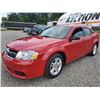 Image 3 : C4 --  2012 DODGE AVENGER SE, Red, 196195 KM's
