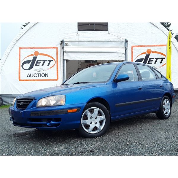 A5 --  2006 HYUNDAI ELANTRA, Blue, 199674 KM's