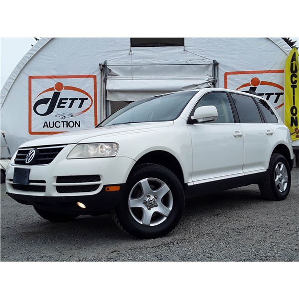 A4 --  2005 VW TOUAREG 3.2 AWD, White, 146,292 MILES   "NO RESERVE"