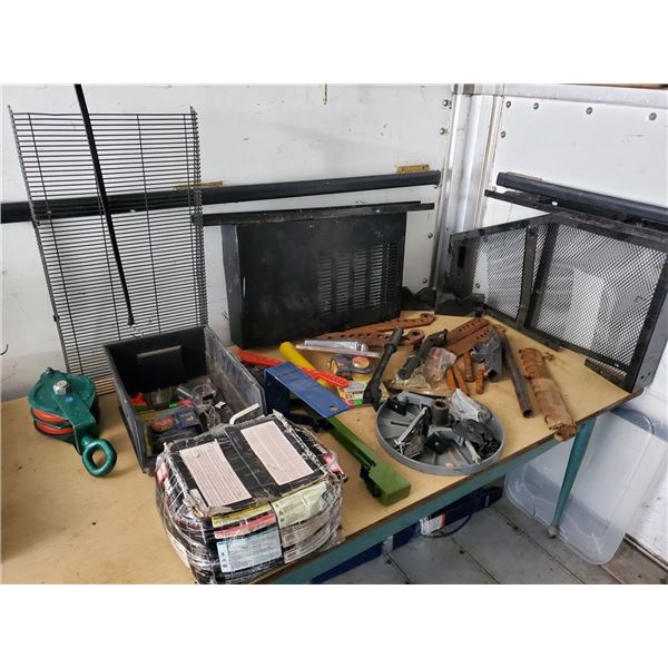 Large Lot of Misc Items, Turnbuckle, Box of Nails & More