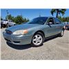 Image 1 : A12E --  2007 FORD TAURUS SE, Green, 259162 KM's