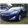 Image 2 : A9 - 2013 HYUNDAI ELANTRA GT, Blue, 195121 KM's