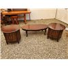 Image 1 : Coffe table with two end tables