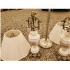 Image 2 : Two table lambs with shades and 1 standing lamp