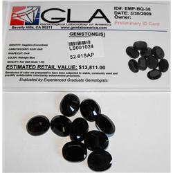 52.61 tcw. Sapphire  Gemstone Parcel- $13811