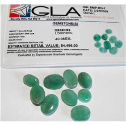 49.96 tcw.  Emerald Gemstone Parcel- $4496