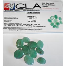 49.60 tcw. Emerald Gemstone Parcel- $3968