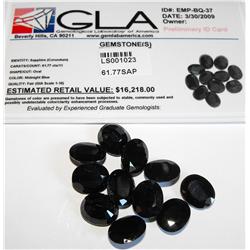 61.77tcw. Sapphire Gemstone Parcel- $16218