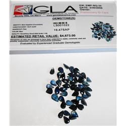 19.47 tcw. Blue Sapphire Gemstone Parcel- $ 4673