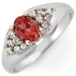 Fine 0.90 ctw Diamond Pink Tourmaline Ring Gold Jewelry