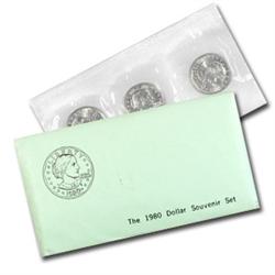 1980 3-Coin Souvenir SBA Set BU-US FILE-agtt