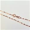 Image 2 : 18K ROSE GOLD  0.78G 16" NECKLACE