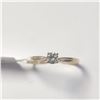 Image 1 : 10K  DIAMOND (0.18CT) RING SIZE 6